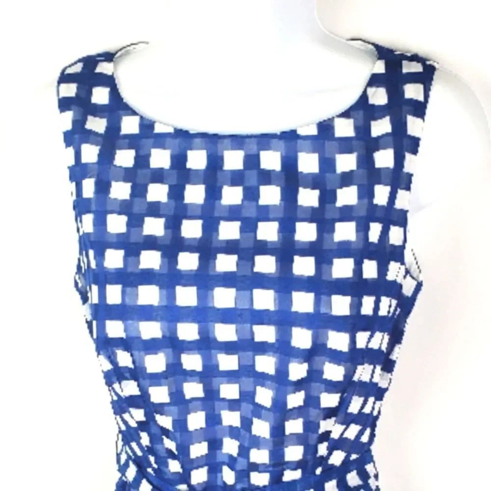 ANNE KLEIN Checkered Dress